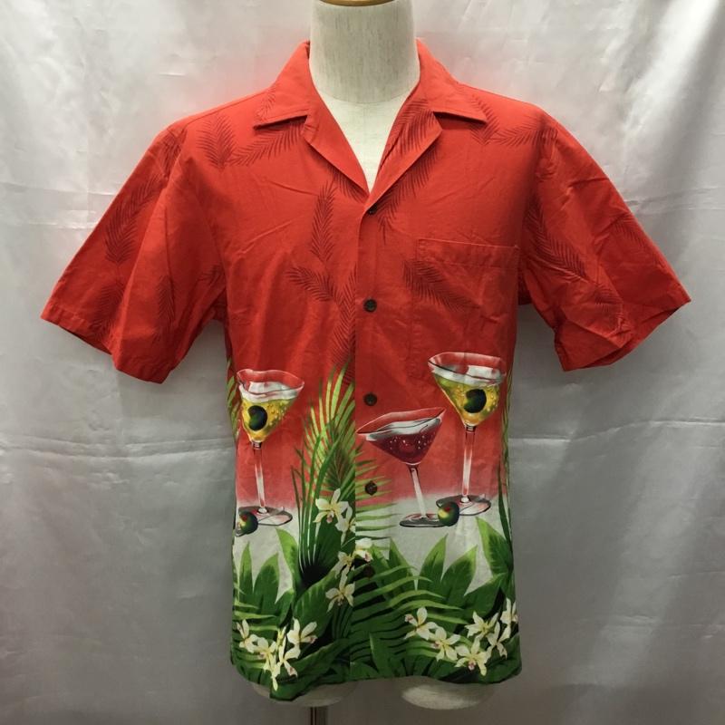 古着 USED シャツ、ブラウス 半袖 半袖シャツ カラーシャツ 半袖カットソー アロハシャツ S プリント 赤 / レッド /  メンズ USED 古着 中古 10108700