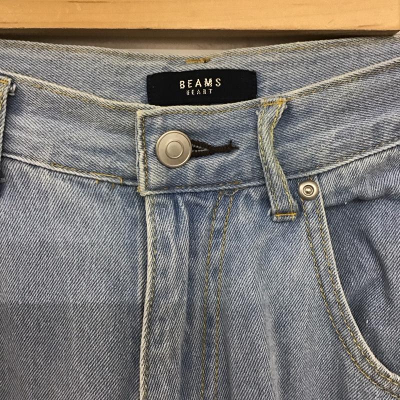ビームス BEAMS パンツ デニム、ジーンズ デニムパンツ ワイドパンツ カジュアルパンツ S 無地 インディゴ / インディゴ / メンズ USED 古着 中古 10132097