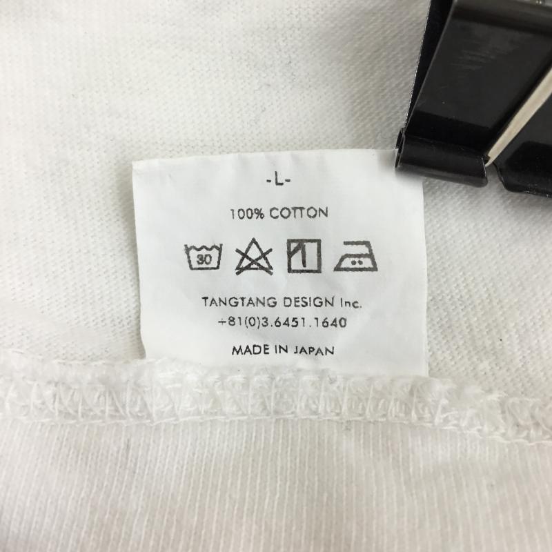 タンタン TANG TANG Tシャツ 半袖 03-6451-1640 TANG TANG 半袖 Tシャツ L ロゴ、文字 白 / ホワイト / メンズ USED 古着 中古 10128197