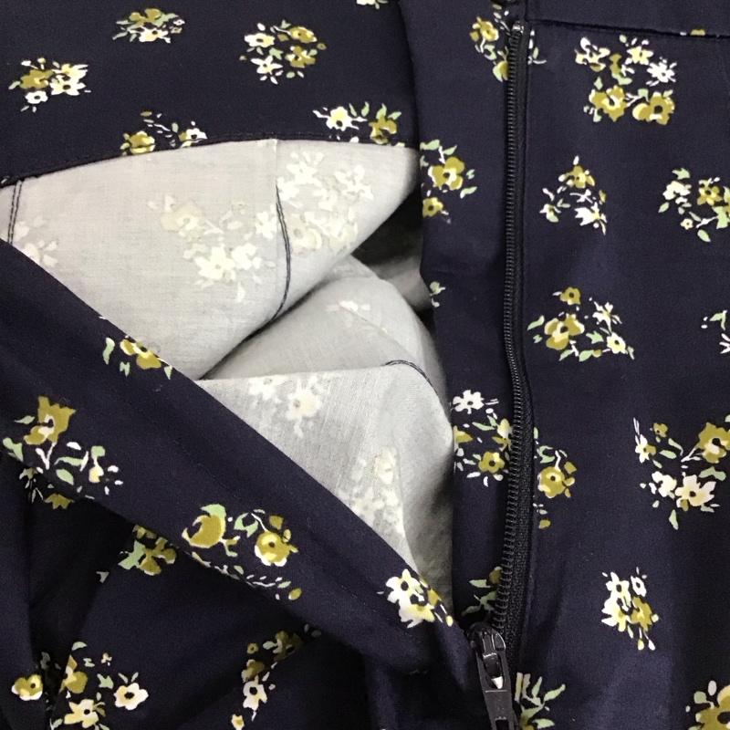 ニコアンド niko and... スカート ロングスカート ×iamsumy S212FM03TO FREE 総柄 X 花柄 紺 / ネイビー / レディース USED 古着 中古 10139356
