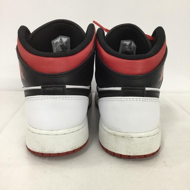ナイキ NIKE スニーカー スニーカー DQ8423-106 JORDAN BRAND AIR JORDAN 1 MID 24.5cm 24.5cm ロゴ、文字 白 / ホワイト / X 黒 / ブラック / X 赤 / レッド / レディース USED 古着 中古 10132017