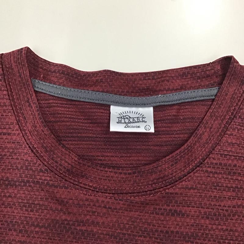 古着 USED Tシャツ 半袖 WIXARC クルーネック スポーツウェア LL ロゴ、文字 えんじ / ワインレッド / X 黒 / ブラック / メンズ USED 古着 中古 10115545