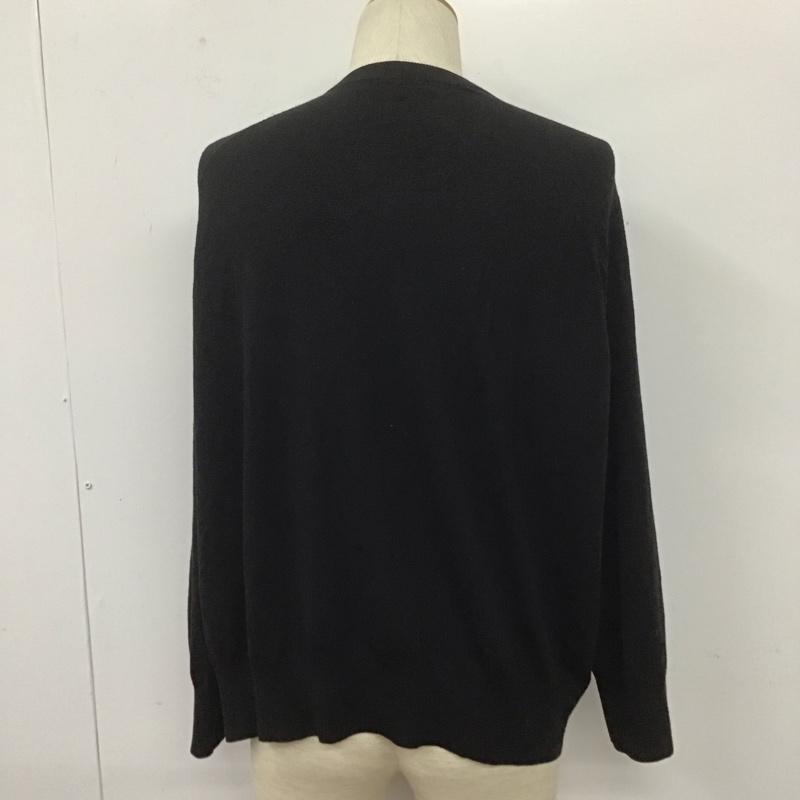 アレキサンダーワン ALEXANDER WANG カーディガン 長袖 長袖カーディガン 長袖カットソー ノーカラージャケット 前開カーディガン M 無地 黒 / ブラック / メンズ USED 古着 中古 10106568