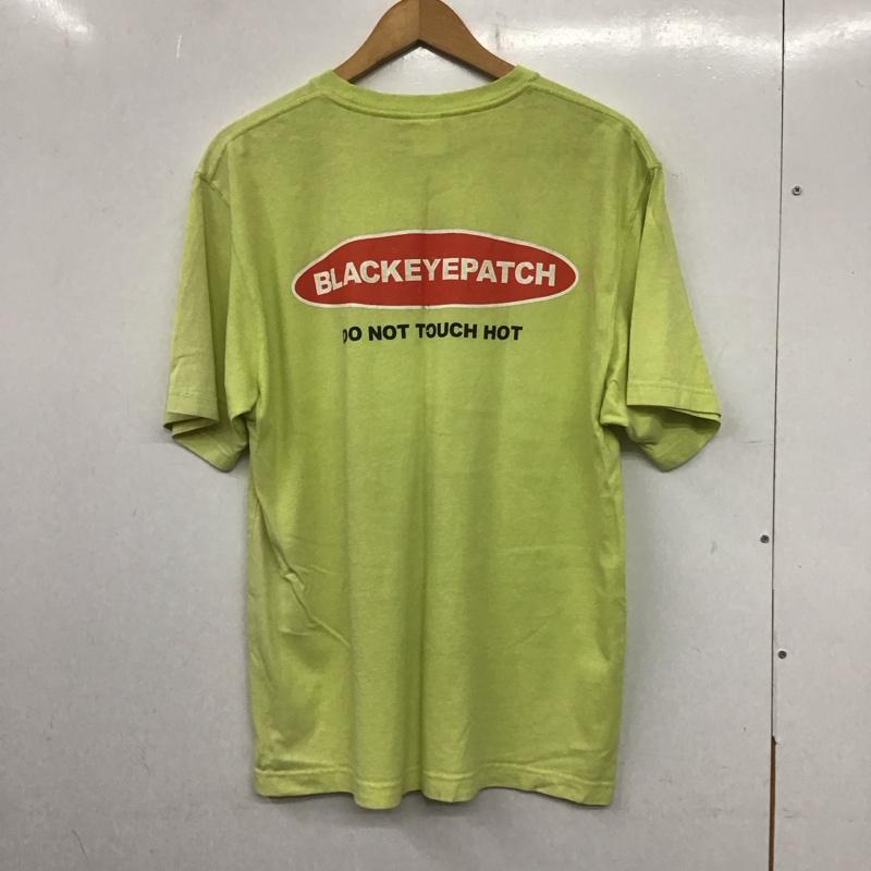 ブラックアイパッチ Black eye patch Tシャツ 半袖 半袖カットソー プリントTシャツ クルーネックカットソー M ロゴ、文字 緑 / グリーン / メンズ USED 古着 中古 10138449