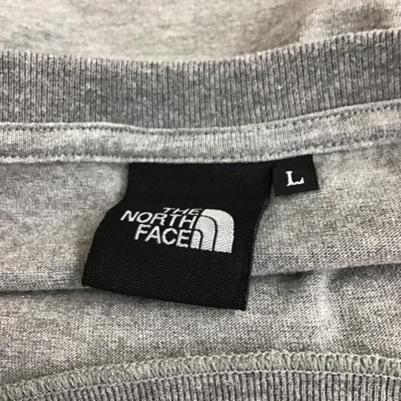 ザノースフェイス THE NORTH FACE Tシャツ 半袖 NT31702 クルーネック L ロゴ、文字 灰 / グレー / メンズ USED 古着 中古 10115599