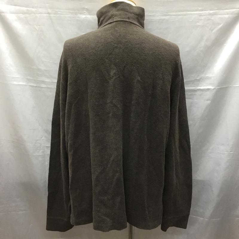 ポロラルフローレン POLO RALPH LAUREN ニット、セーター 長袖 ハーフジップ L ワンポイント 茶 / ブラウン / メンズ USED 古着 中古 10116126