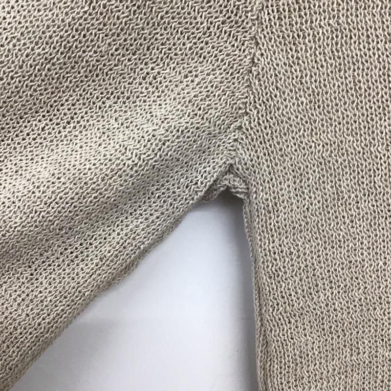 ザラ ZARA ニット、セーター 長袖 長袖ニットカットソー ワイドネック セーター L 無地 ベージュ / ベージュ / レディース USED 古着 中古 10136461