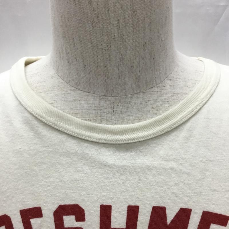 ウエアハウス WAREHOUSE Tシャツ 半袖 半袖カットソー プリントTシャツ クルーネックカットソー S ロゴ、文字 ベージュ / ベージュ /  メンズ USED 古着 中古 10108973