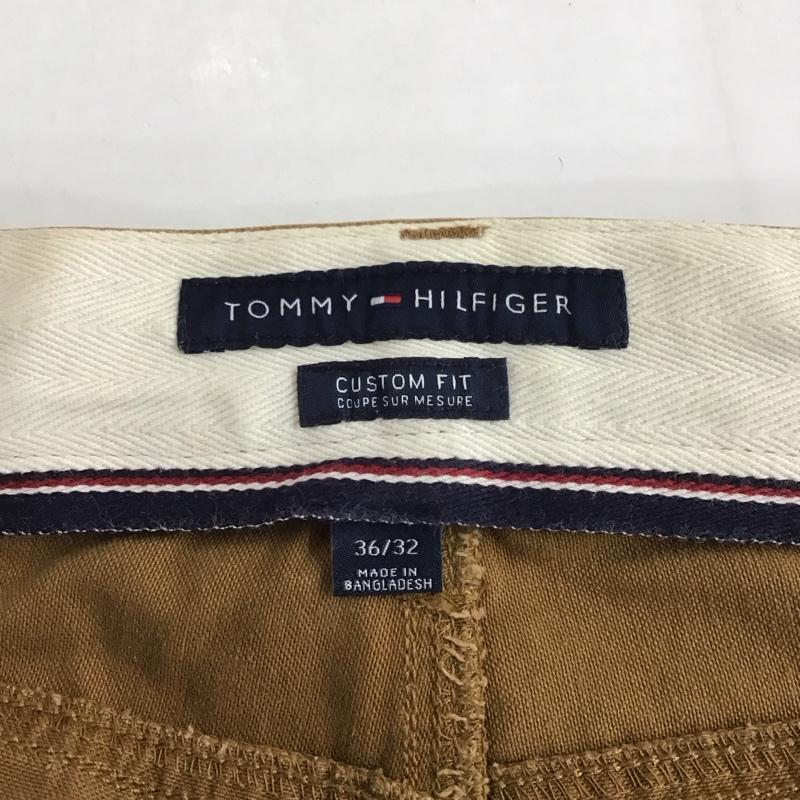 トミーヒルフィガー TOMMY HILFIGER パンツ デニム、ジーンズ カジュアルパンツ ストレートパンツ ストレッチパンツ 36 無地 ベージュ / ベージュ /  メンズ USED 古着 中古 10124647