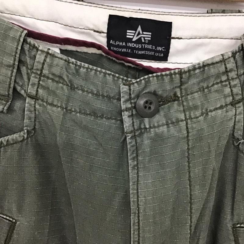 アルファインダストリー Alpha Industries パンツ ワークパンツ、ペインターパンツ L 無地 カーキ / カーキ / メンズ USED 古着 中古 10131444