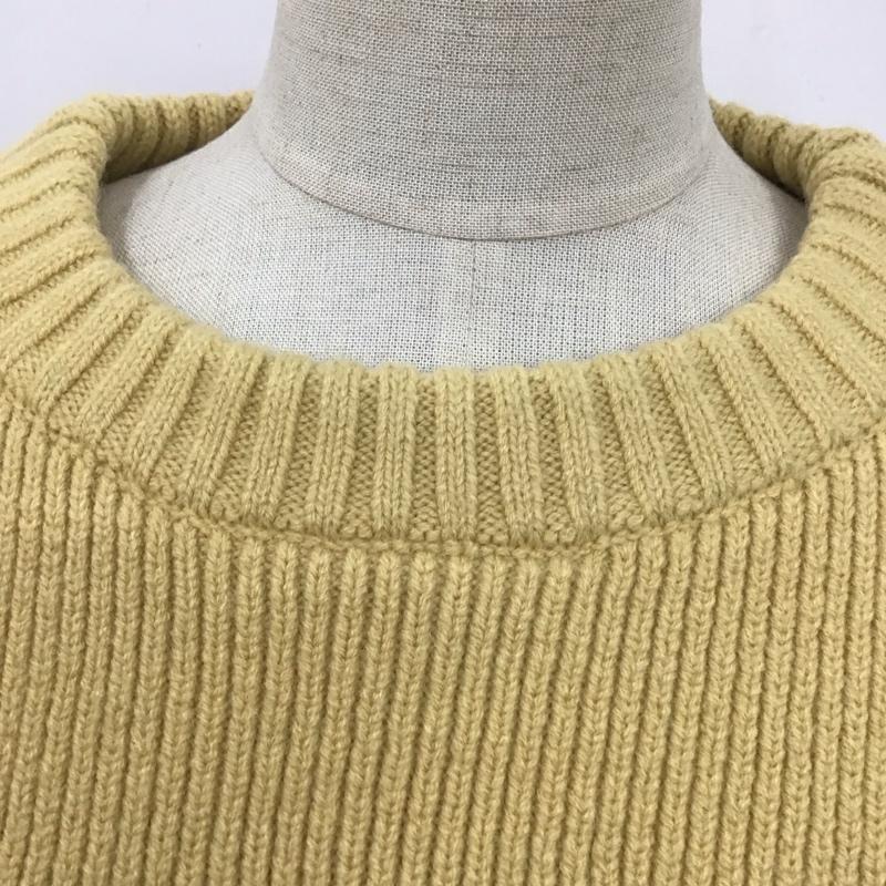 マウジー MOUSSY ニット、セーター 長袖 010EAS70-6640 LAYERED RIB セーター FREE 無地 黄 / イエロー / レディース USED 古着 中古 10123873