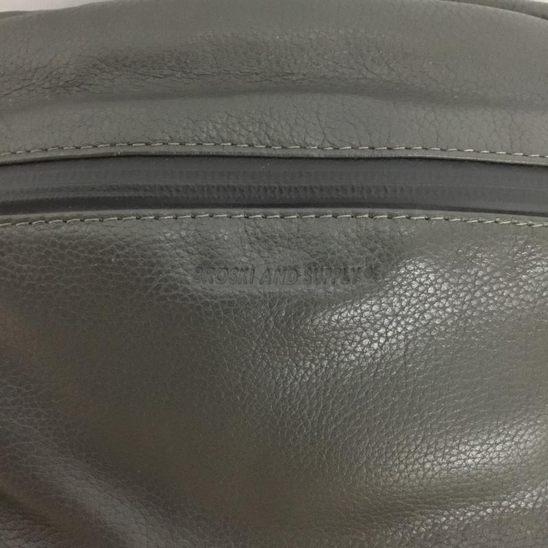 ブロスキーアンドサプライ BROSKI&SUPPLY ウエストバッグ ウエストバッグ BBOM-741 レザー ロゴ、文字 黒 / ブラック / メンズ USED 古着 中古 10136707