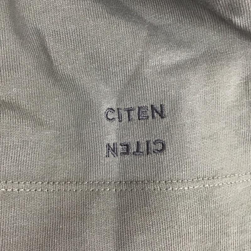 シテン CITEN Tシャツ 半袖 4257-137-0007 GIZAコットン ハーフスリーブ ヒュージTシャツ オーバーサイズ FREE 無地 チャコールグレー / チャコールグレー / レディース USED 古着 中古 10108275