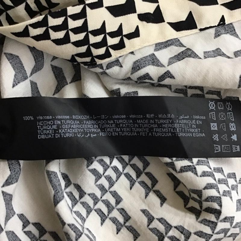 ザラ ZARA シャツ、ブラウス 長袖 長袖シャツ カラーシャツ 総柄シャツ 長袖カットソー L プリント ベージュ / ベージュ / レディース USED 古着 中古 10117995