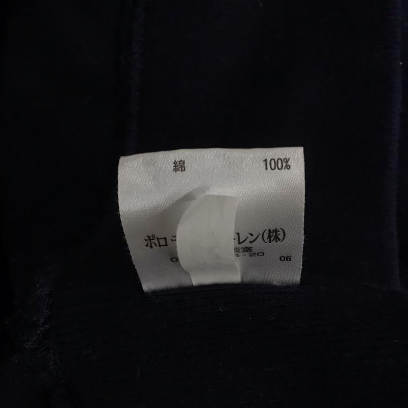 ポロバイラルフローレン Polo by RALPH LAUREN カットソー 長袖 長袖トレーナー スウェット Vネック L ロゴ、文字 紺 / ネイビー / メンズ USED 古着 中古 10124950