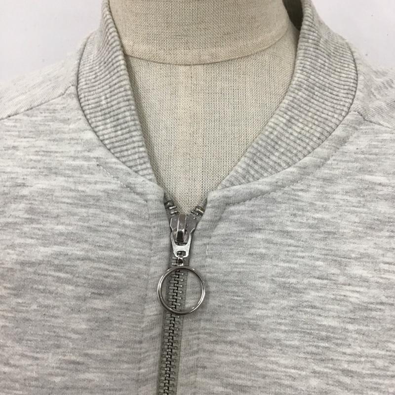ザラティーアールエフ ZARA TRF ジャケット、上着 ジャンパー、ブルゾン ジップアップジャケット ジャンパー ジャケット カジュアルジャケット アウター M 無地 灰 / グレー / レディース USED 古着 中古 10122455