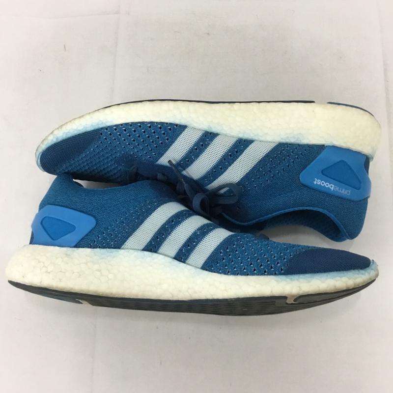 アディダス adidas スニーカー スニーカー YYA606001 ランニングシューズ 29.5cm 29.5cm ロゴ、文字 青 / ブルー / メンズ USED 古着 中古 10133901