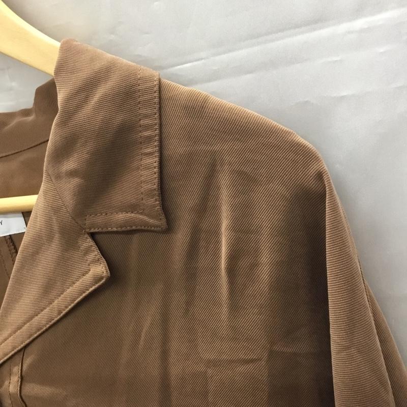 ページボーイ PAGEBOY シャツ、ブラウス 長袖 長袖シャツ カラーシャツ ポケットシャツ 長袖カットソー FREE 無地 茶 / ブラウン / レディース USED 古着 中古 10122182
