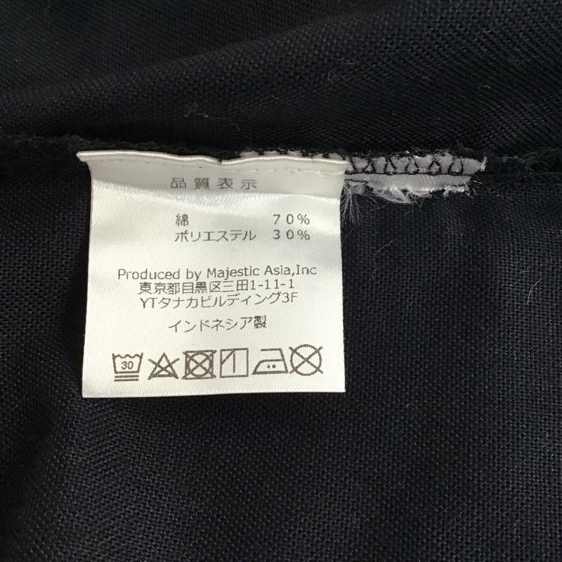 レッドキャップ RED KAP シャツ、ブラウス 半袖 半袖シャツ カラーシャツ 半袖カットソー ボタンダウンシャツ L ロゴ、文字 黒 / ブラック / メンズ USED 古着 中古 10120000