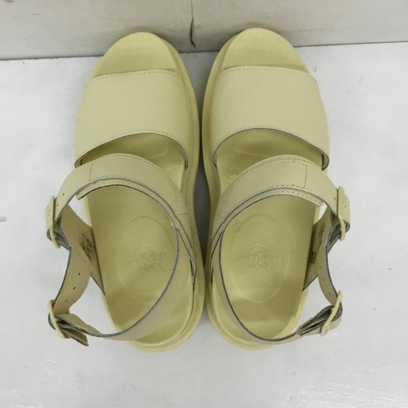 ドクターマーチン Dr.Martens サンダル サンダル VOSS MONO 27330282 US:7 ロゴ、文字 黄 / イエロー / レディース USED 古着 中古 10133780