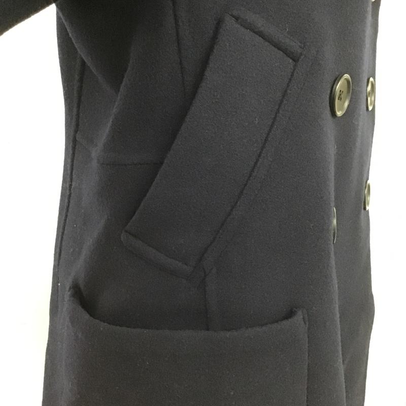 ユニクロ UNIQLO コート コート一般 212-446355 ダブルフェイスピーコート S 無地 紺 / ネイビー / レディース USED 古着 中古 10105781