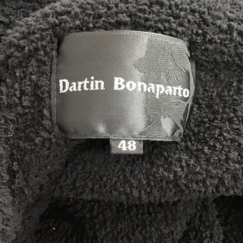 ダルタンボナパルト Dartin Bonaparto カーディガン 長袖 長袖ロングカーディガン フード付きロングカーディガン 前開き 48 ロゴ、文字 黒 / ブラック / メンズ USED 古着 中古 10119265