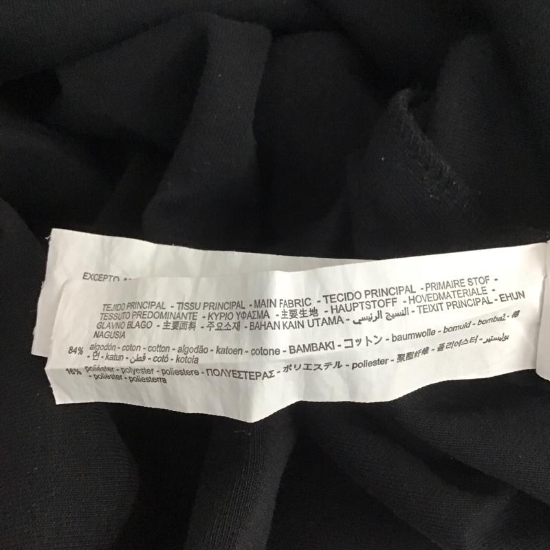 ザラ ZARA Tシャツ 半袖 5372 493 800 オーバーサイズ S ロゴ、文字 黒 / ブラック / メンズ USED 古着 中古 10108176