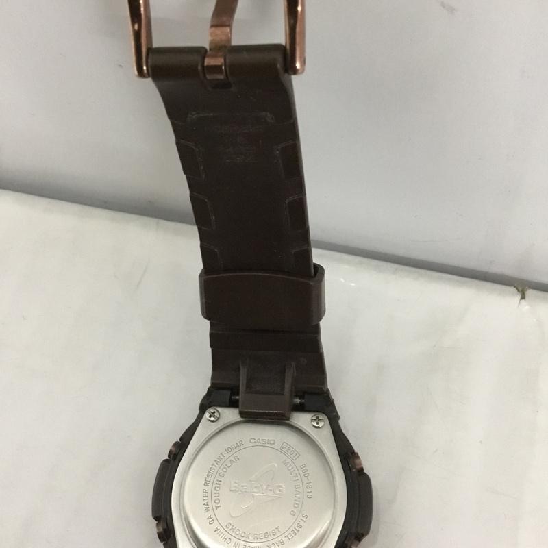 ベイビージー BABY-G 腕時計 デジタル BGD-1310 電波ソーラー ロゴ、文字 茶 / ブラウン / レディース USED 古着 中古 10123640