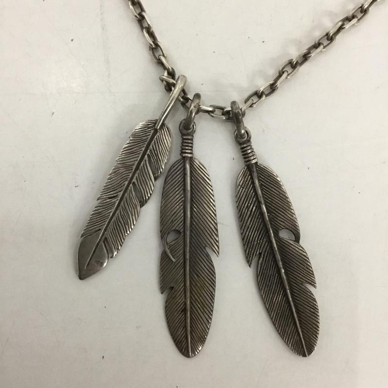 古着 USED アクセサリー ネックレス、ペンダント 925 フェザー 無地 銀 / シルバー / メンズ USED 古着 中古 10129105
