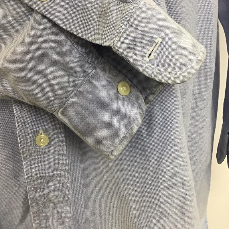 ラルフローレン RALPHLAUREN シャツ、ブラウス 長袖 長袖シャツ カラーシャツ ポケットシャツ 長袖カットソー ボタンダウンシャツ ロゴ、文字 水色 / ライトブルー /  メンズ USED 古着 中古 10110953