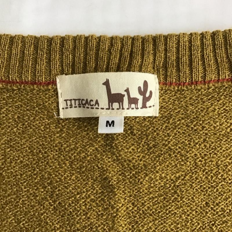 チチカカ チチカカ カーディガン 長袖 M 無地 マスタード / マスタード / レディース USED 古着 中古 10121382