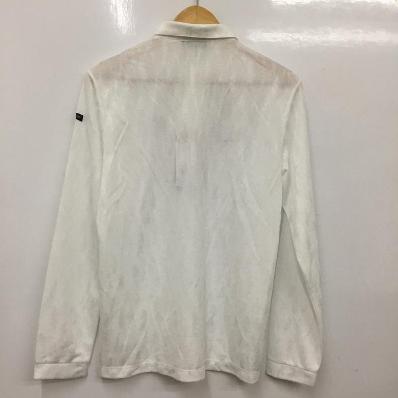 カッパ Kappa ポロシャツ 長袖 KG952LS43 ボタンダウン ゴルフウェア タグ付き M ワンポイント 白 / ホワイト / メンズ USED 古着 中古 10135703