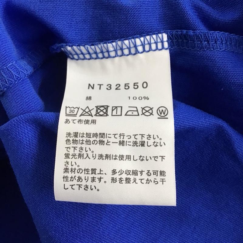 ザノースフェイス THE NORTH FACE Tシャツ 半袖 nt32550 Tシャツ プリントTシャツ L ロゴ、文字 青 / ブルー / メンズ USED 古着 中古 10146552