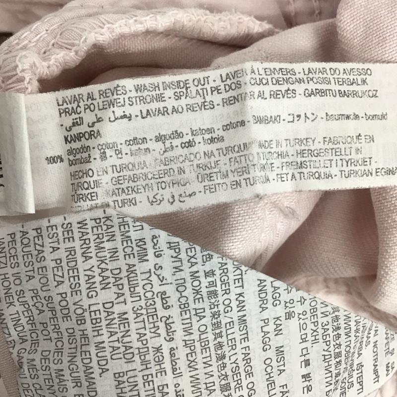 ザラ ZARA パンツ デニム、ジーンズ デニムパンツ ワイドパンツ カジュアルパンツ 38インチ 無地 桃 / ピンク / レディース USED 古着 中古 10149566