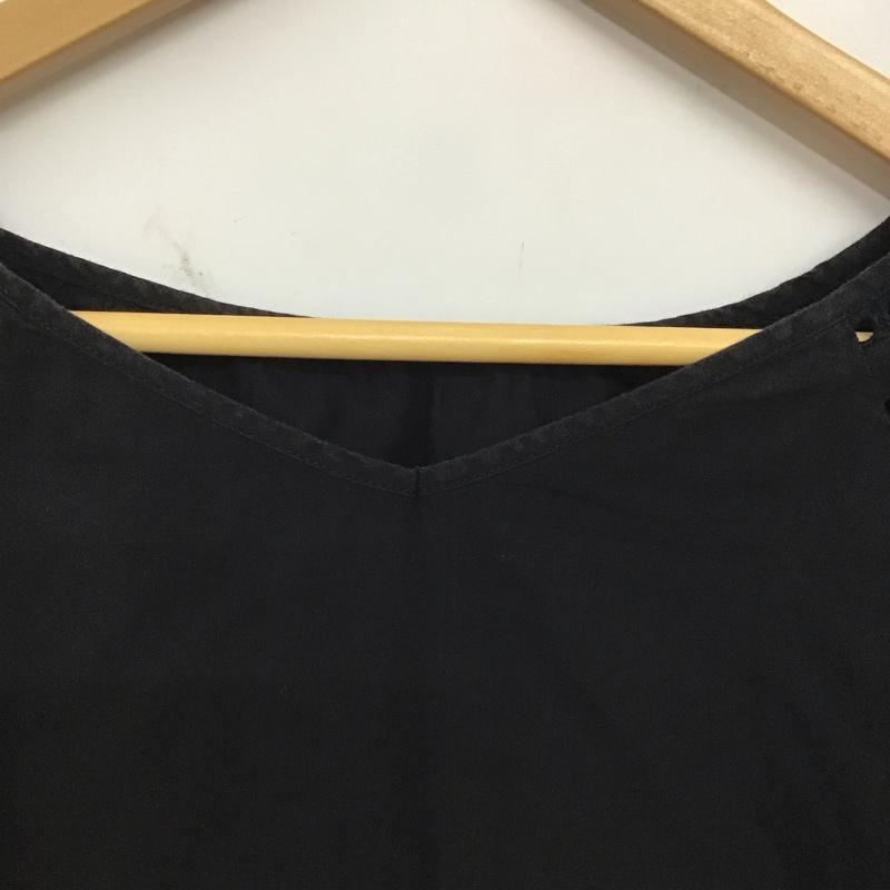 アーバンリサーチドアーズ URBAN RESEARCH DOORS シャツ、ブラウス 半袖 DR85-23E513 無地 黒 / ブラック / レディース USED 古着 中古 10136491