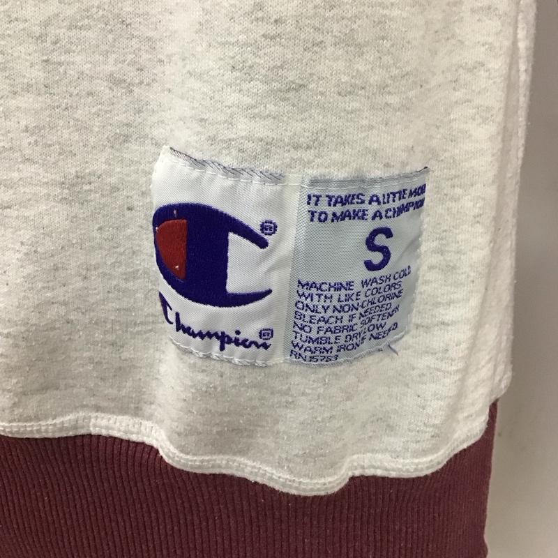 チャンピオン Champion トレーナー 長袖 L 無地 灰 / グレー / X 紫 / パープル / メンズ USED 古着 中古 10107835