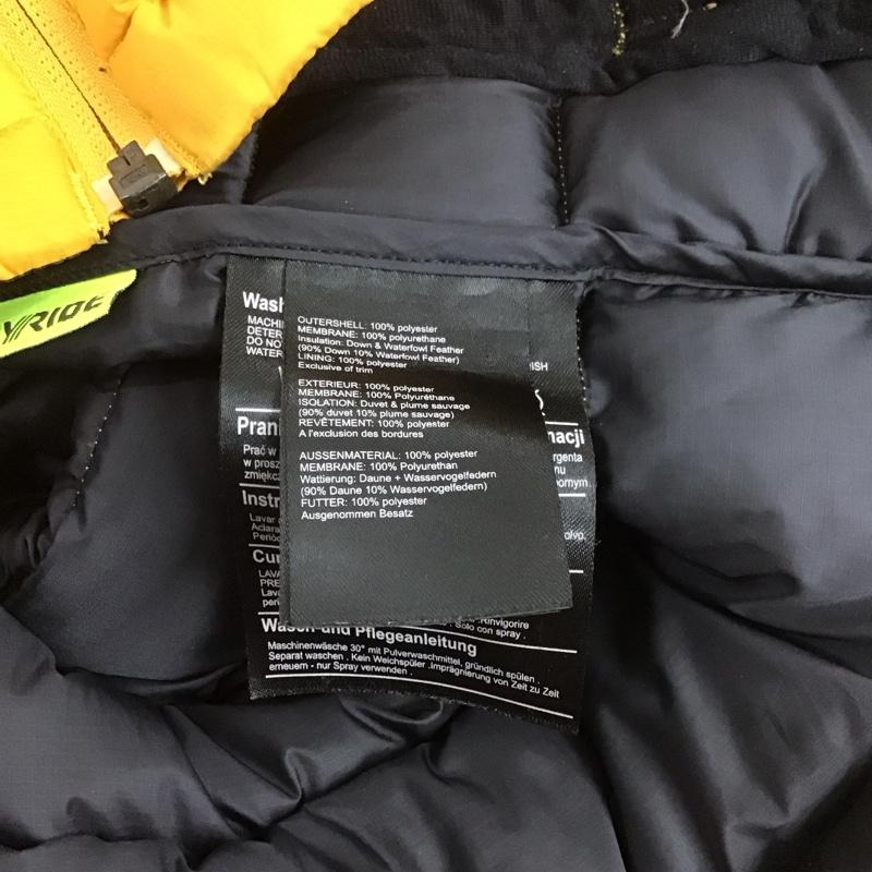バートン BURTON ジャケット、上着 ジャンパー、ブルゾン ジップアップジャケット ダウンジャケット カジュアルジャケット アウター M ロゴ、文字 黄 / イエロー / メンズ USED 古着 中古 10106698
