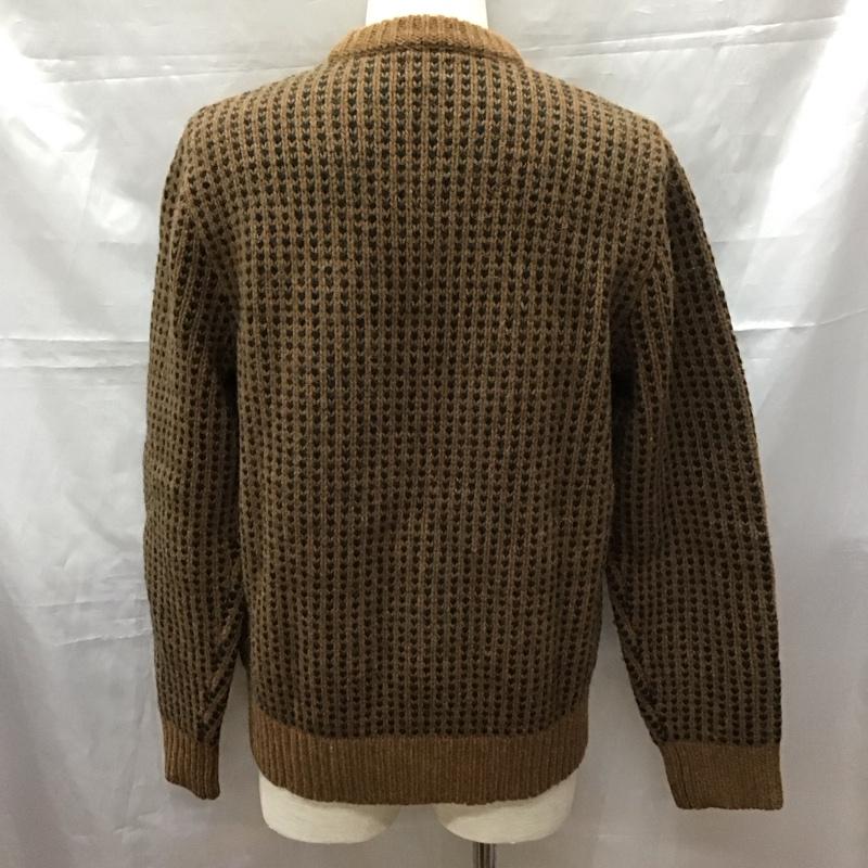 エルエルビーン L.L.Bean ニット、セーター 長袖 長袖ニットカットソー ニット セーター クルーネックニット M 総柄 茶 / ブラウン / メンズ USED 古着 中古 10111804