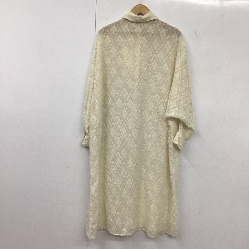 マウジー MOUSSY ワンピース ロングスカート 010DAW30-7730 長袖ロングシャツ シャツワンピース カラーシャツワンピース FREE 総柄 白 / ホワイト / レディース USED 古着 中古 10135999
