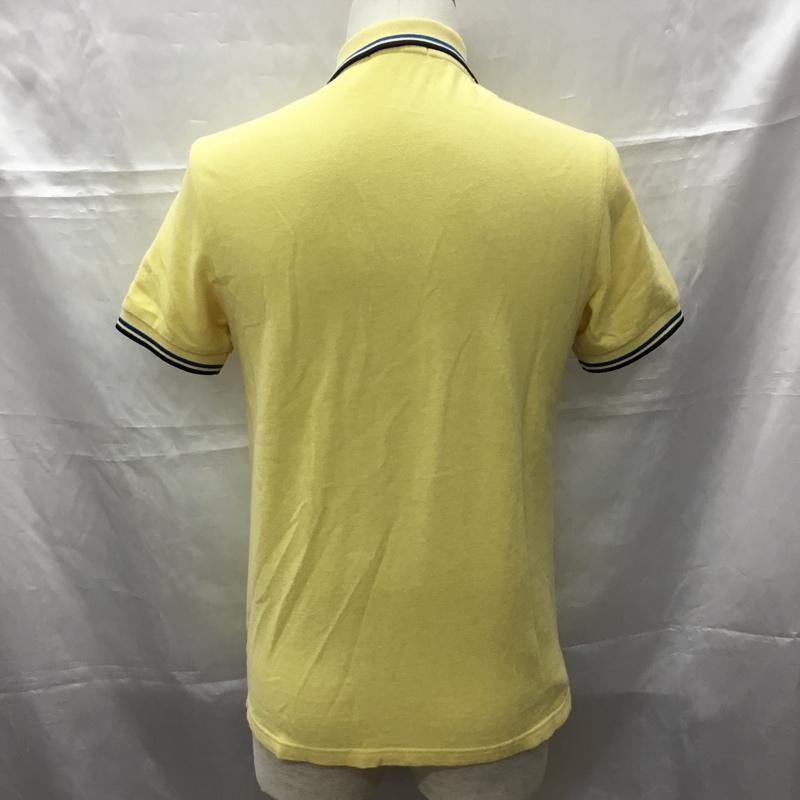 フレッドペリー FRED PERRY ポロシャツ 半袖 半袖ポロシャツ カラーシャツ 半袖カットソー S ロゴ、文字 黄 / イエロー / メンズ USED 古着 中古 10109282