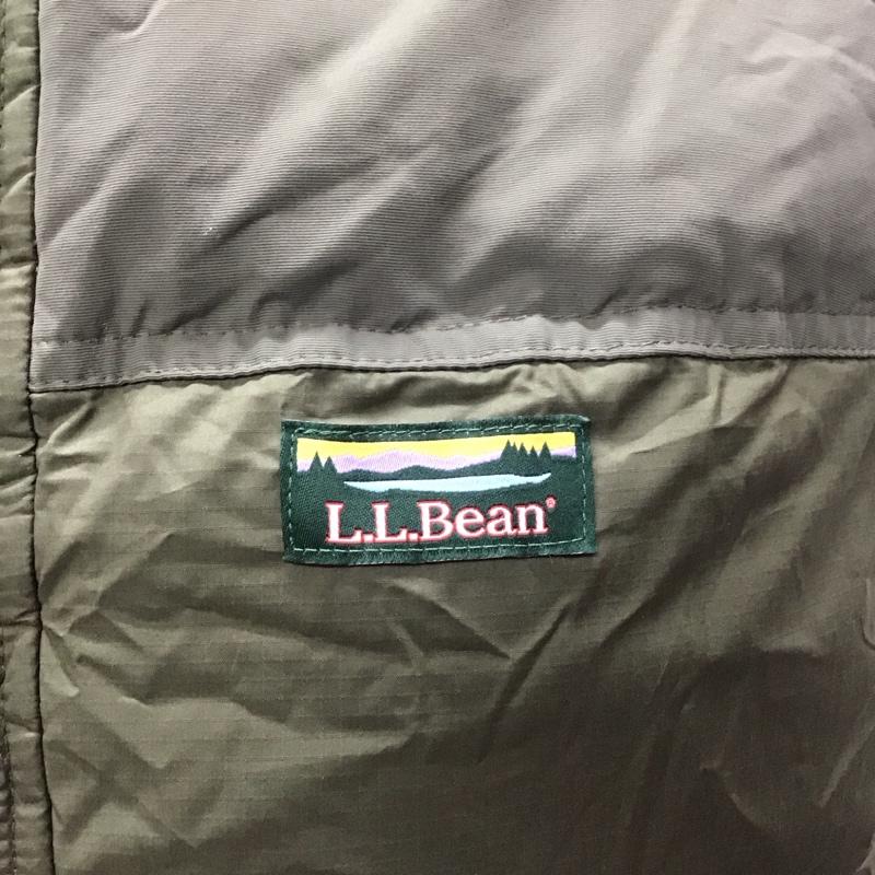 エルエルビーン L.L.Bean ベスト ベスト ジップアップベスト ダウンベスト ノースリーブカットソー S ロゴ、文字 カーキ / カーキ / メンズ USED 古着 中古 10110770