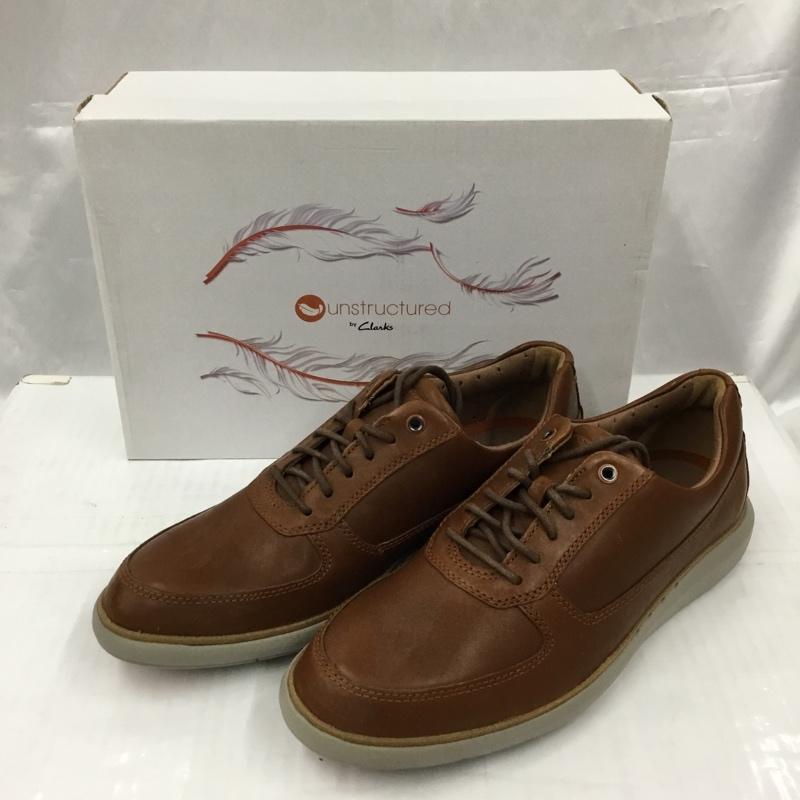 クラークス Clarks カジュアルシューズ カジュアルシューズ 26136811 Un Voyage Lace UNSTRUCTURED UK8.5 箱有 26.5cm US:9.5 無地 茶 / ブラウン / メンズ USED 古着 中古 10105861