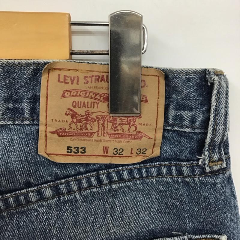リーバイストラウスアンドコー Levi Strauss & co. パンツ デニム、ジーンズ デニムパンツ ストレートパンツ ワイドパンツ カジュアルパンツ 32インチ 無地 インディゴ / インディゴ /  メンズ USED 古着 中古 10124013