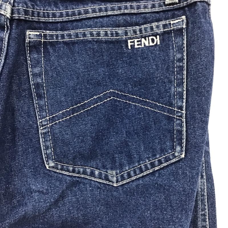 フェンディ FENDI パンツ デニム、ジーンズ デニムパンツ スリムパンツ カジュアルパンツ 28インチ 無地 インディゴ / インディゴ / レディース USED 古着 中古 10135088