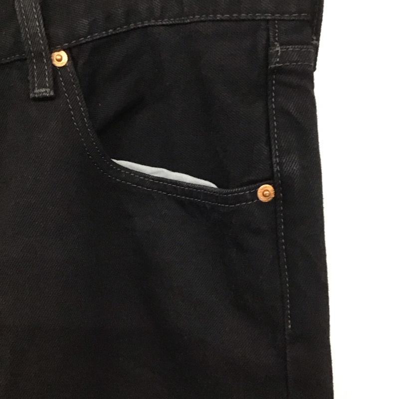 リーバイストラウスアンドコー Levi Strauss & co. パンツ デニム、ジーンズ デニムパンツ ワイドパンツ カジュアルパンツ 38 無地 黒 / ブラック / メンズ USED 古着 中古 10134690