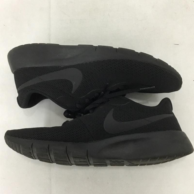 ナイキ NIKE スニーカー スニーカー 818381-001 タンジュン GS 24cm 24.0cm ロゴ、文字 黒 / ブラック / レディース USED 古着 中古 10133908