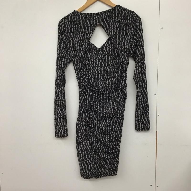 ゲス Guess ワンピース ミニスカート M 総柄 黒 / ブラック /  レディース USED 古着 中古 10131900
