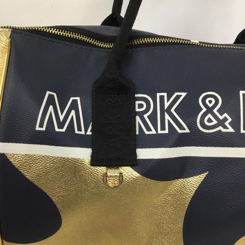 マークアンドロナ MARK&LONA ボストンバッグ ボストンバッグ ゴルフバッグ キャディバッグ ロゴ、文字 白 / ホワイト / X 紺 / ネイビー / X 金 / ゴールド / メンズ USED 古着 中古 10137947