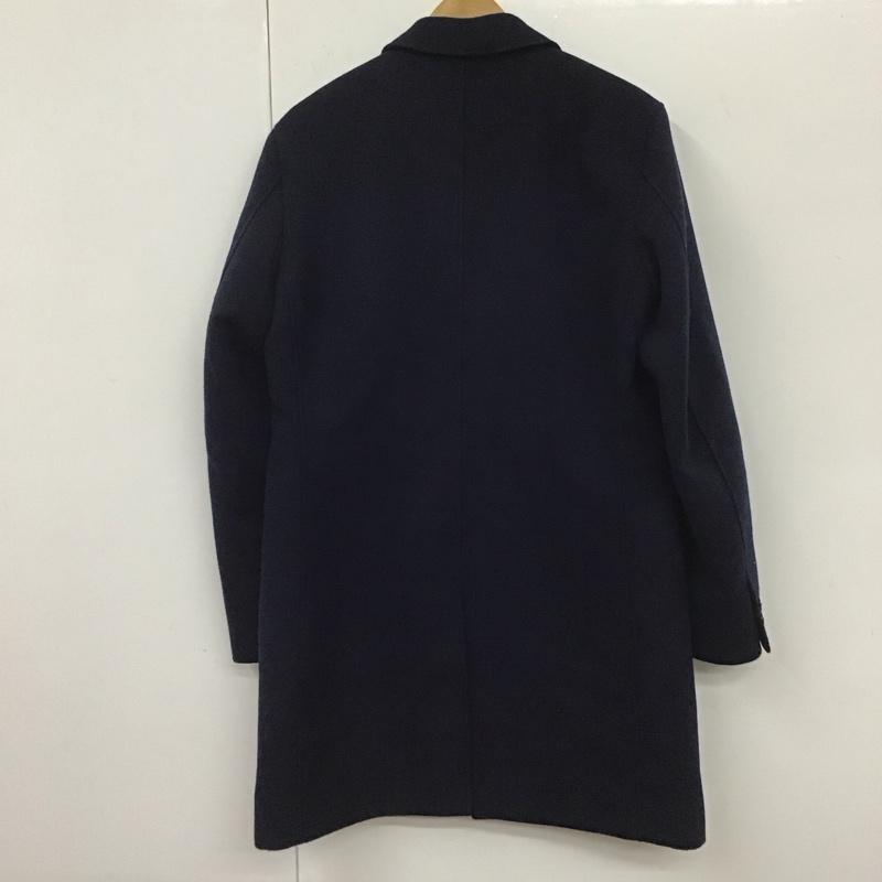 ビームス BEAMS コート コート一般 ロングコート カラージャケット アウター M 無地 紺 / ネイビー / メンズ USED 古着 中古 10130803