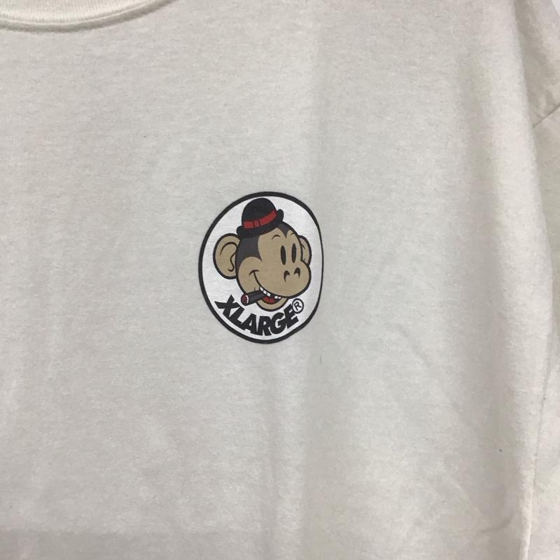 エクストララージ XLARGE Tシャツ 半袖 半袖カットソー プリントTシャツ クルーネックカットソー XL プリント 白 / ホワイト / メンズ USED 古着 中古 10138761